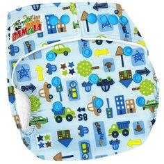 Bamboola подгузники Fleece (4-17 кг) 1 шт., машинки