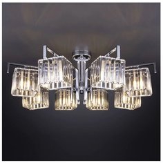 Люстра Eurosvet 10126/8 хром/прозрачный хрусталь Strotskis Smart, E14, 480 Вт