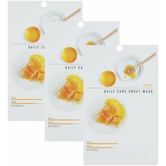 Eunyul тканевая маска Daily Care Sheet Mask с экстрактом меда, 22 г, 3 шт.