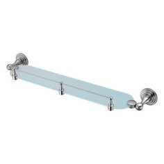 Полка в ванную WasserKRAFT Ammer K-7044 стеклянная с бортиком