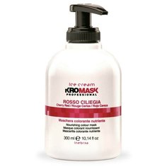 Маска для волос оттеночная INEBRYA Kromask, оттенок: Спелая вишня, 300 мл.