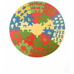 Развивающий коврик пазл "Круг" 120(см), 21 деталь Eco Cover