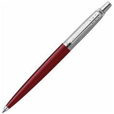 Ручка шариковая Parker "Jotter Plastic CT", корпус красный, детали из нержавеющей стали, синяя (R0033330)