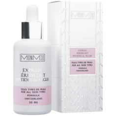 Сыворотка для лица, лифтинг мгновенного действия с пептидами и экстрактами водорослей, для всех типов кожи, 30 мл. Mon Mio