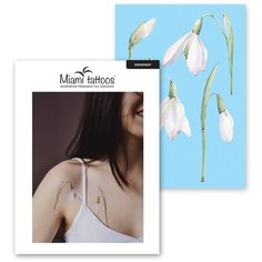 Miami tattoos Набор переводных тату Snowdrop белый