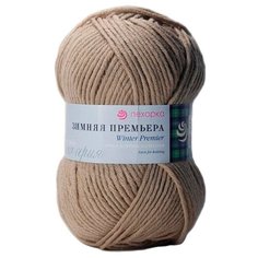 Пряжа Пехорка Зимняя премьера, 50 % мериносовая шерсть, 50 % акрил, 100 г, 150 м, 274 серобежевый