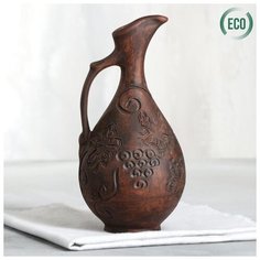 Кувшин "Арго", резной, 0.8 л 6253474 Красная глина