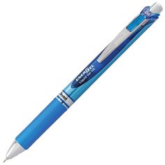 Ручка гелевая Pentel автоматическая с грипом "Energel", синяя, узел 0,5 мм, линия письма 0,25 мм (BLN75-C)