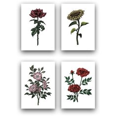 Подарочный набор, открытки поздравительные, 4 шт, PaperFox Хлебобулочка, кот - это любовь, для взрослых. Подарок сюрприз на день рождения, сувенир подруге, другу, жене, мужу, девушке, парню, коллеге. В комплекте крафт конверт для денег. Почтовые. 10Х1