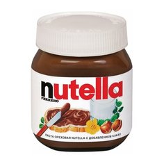 Паста ореховая NUTELLA (Нутелла), 350 г, стеклянная банка, 77151449, 1 шт.