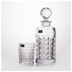 Набор 230мл на 6перс.7пред."Диамонд" Crystalite Bohemia