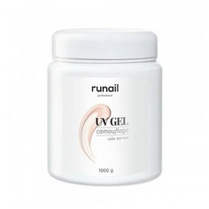 RUNAIL RuNail, камуфлирующий УФ-гель (чайная роза), 1000 гр