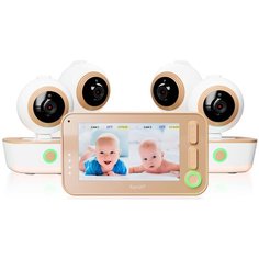 Видеоняня Ramili Baby RV1300X4 белый/бежевый