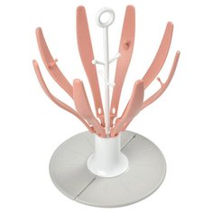 Beaba Сушилка для бутылочек Flower foldable draining rack, pink