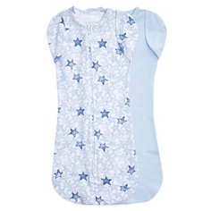 Многоразовые пеленки aden + anais Essentials newborn snug swaddle twinkling stars blue 2 шт.