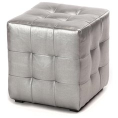 Пуф Лотос Серебристый ЭкоКожа Dream Bag