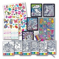 Набор раскрасок Savvi Magic Paint PostersKit, в компл. тату и наклейки