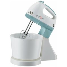 Миксер электрический Maxtronic 180Вт, 7 скор.режимов, чаша 2,0л, бело-серый