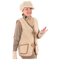 Жилет ALWERO, размер 5XL, бежевый