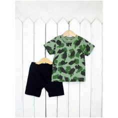 Комплект одежды Baby boom размер 98, зеленый/черный