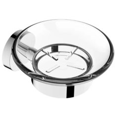 Мыльница стеклянная RUSH Victoria VI71411 Хром