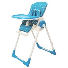Стульчик для кормления Рант Crystal PVC Fabric, голубой