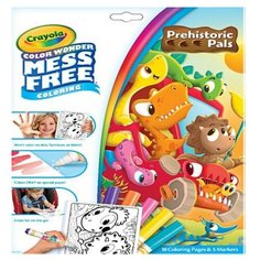 Раскраска с фломастерами) Color Wonder «Динозавры» Crayola