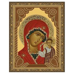 Алмазная мозаика «Казанская Божия Матерь» 20х30см с рамкой Molly
