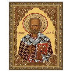 Алмазная мозаика «Святой Николай Чудотворец» 20х30см с рамкой Molly