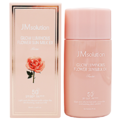 Солнцезащитное молочко JMSolution Glow Luminous Flower Sun Milk Ex Rose 60 мл