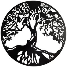 Панно настенное из дерева AFI DESIGN "Древо жизни", черное