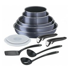 Набор посуды Tefal Ingenio Twinkle 04180890 12 пр. серый