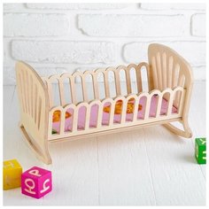 Альтаир Кроватка-качалка, средний размер, с матрасиком, матрасик цвета микс Altair