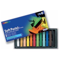 Пастель сухая Mungyo квадратная 12 цветов в коробке MGMP12