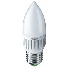 Лампа светодиодная 94 481 NLL-P-C37-5-230-2.7K-E27-FR 5Вт свеча 2700К тепл. бел. E27 330лм 220-240В Navigator 94481 (упаковка 10 шт)