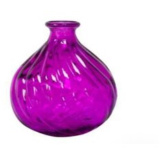 Ёмкость интерьерная (ваза), стекло, цвет пурпурный, D=17 см, H=17 см Mediterranea, Испания.