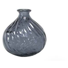 Ёмкость интерьерная (ваза), стекло, цвет серый, D=17 см, H=17 см Mediterranea, Испания.