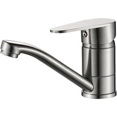 Смеситель для кухни Haiba HB45802 с гайкой, сталь