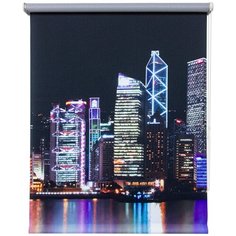 8943. Рулонная штора 090х175 Сити ночь Уют