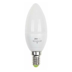 Лампа светодиодная PLED-ECO-C37 5Вт свеча 3000К тепл. бел. E27 400лм 230В JazzWay 2855312A (упаковка 10 шт)