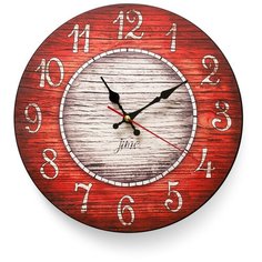 Настенные часы "Red ring" 31 3D Decor