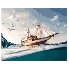 LORI Картина по номерам "Морское путешествие" 40х50 см (Кпн-172)