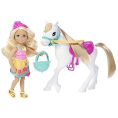 Набор Barbie Челси и пони, 20 см, DLY34