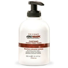 Маска для волос оттеночная INEBRYA Kromask, оттенок: Каштан, 300 мл.