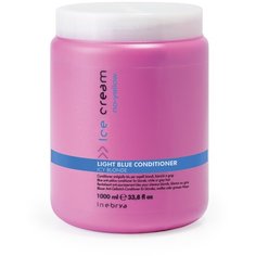 Кондиционер для светлых волос против желтых и оранжевых оттенков INEBRYA Light Blue, 1000 мл.