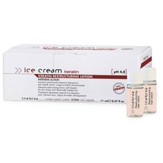 Лосьон для волос кератиновый концентрат с протеинами пшеницы INEBRYA Keratin, 12*11 мл.