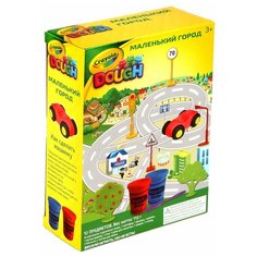 Игровой набор "Маленький город", тесто для лепки Crayola