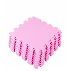 Мягкий пол пазл Розовый 33*33 см, 9 деталей Eco Cover