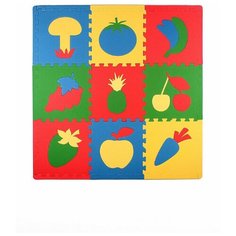 Развивающий коврик пазл "Сад - Огород" 30*30 см 9 деталей Eco Cover