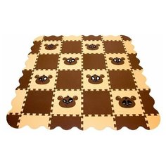 Игровой коврик пазл детский "панда" 33*33 см, 36 деталей Eco Cover